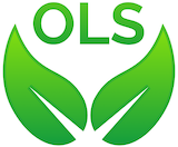 Open Life Science logo with two leaves and the letters OLS
